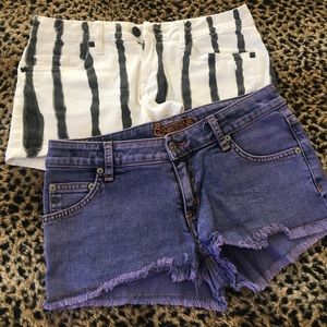 Set of 2 denim shorts